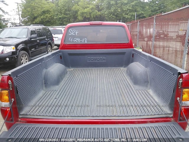 5TESM92N11Z724047 - 2001 TOYOTA TACOMA XTRACAB PRERUNNER წითელი ფოტო 8