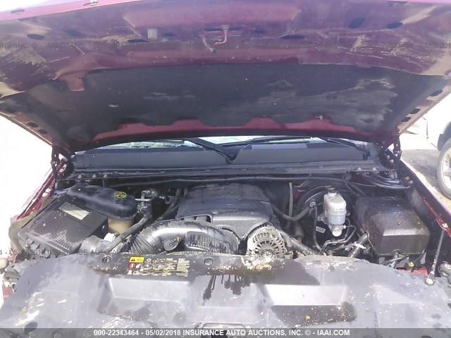 1GTN2TE01DZ372300 - 2013 GMC SIERRA K1500 MAROON photo 10