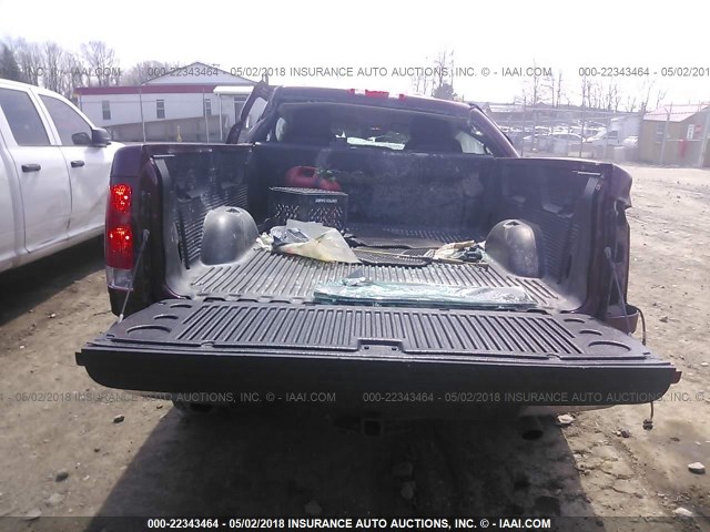 1GTN2TE01DZ372300 - 2013 GMC SIERRA K1500 MAROON photo 8