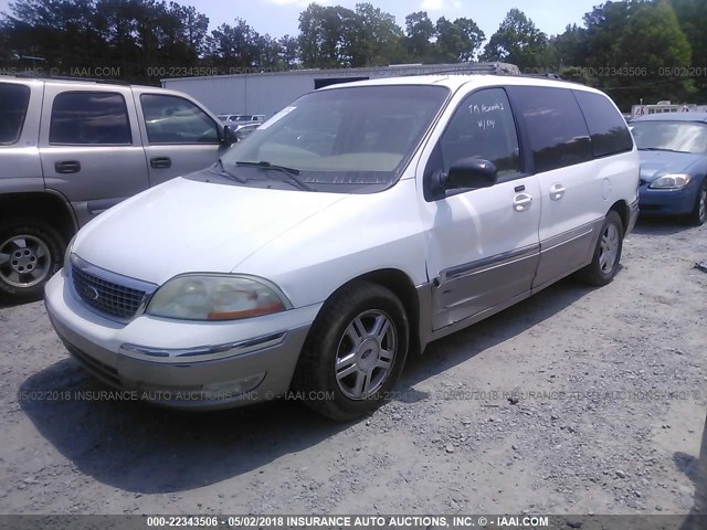 2FMZA53452BA53080 - 2002 FORD WINDSTAR SEL WHITE photo 2