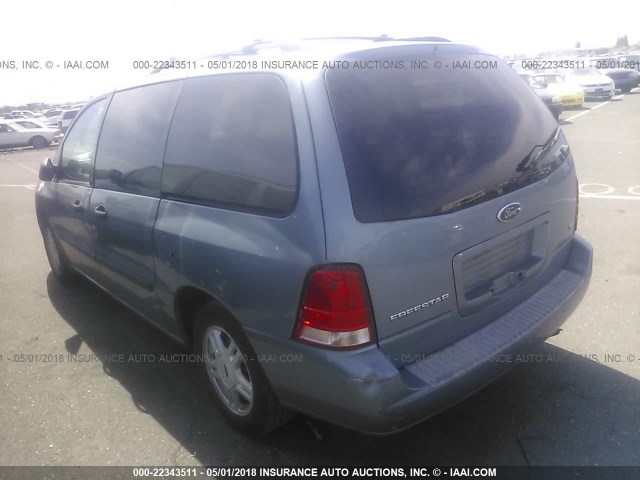 2FMZA51654BA18126 - 2004 FORD FREESTAR SE BLUE photo 3