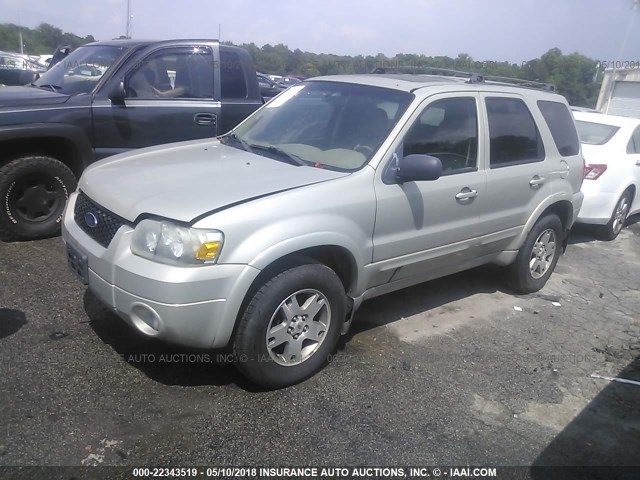 1FMCU94135KD87028 - 2005 FORD ESCAPE LIMITED TAN photo 2