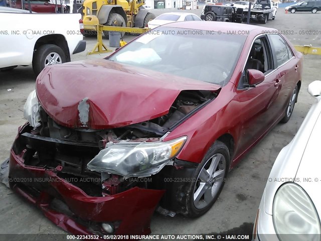 4T1BF1FK7DU665171 - 2013 TOYOTA CAMRY L/SE/LE/XLE 红色 照片 2