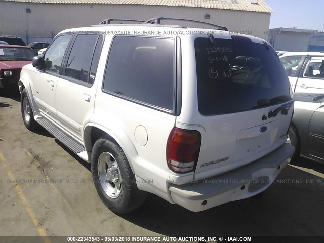1FMDU75E2YZC68117 - 2000 FORD EXPLORER LIMITED 白色 照片 3