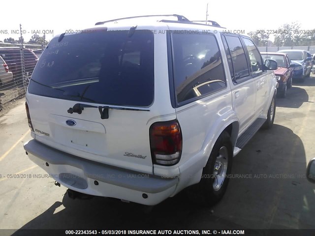 1FMDU75E2YZC68117 - 2000 FORD EXPLORER LIMITED 白色 照片 4