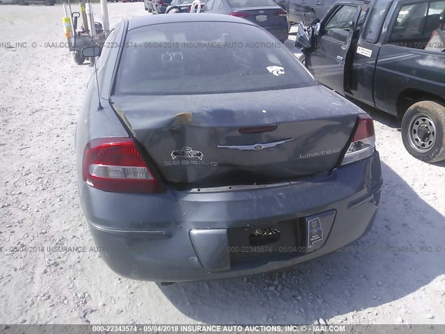 4C3AG52H24E123357 - 2004 CHRYSLER SEBRING LIMITED SILVER photo 6