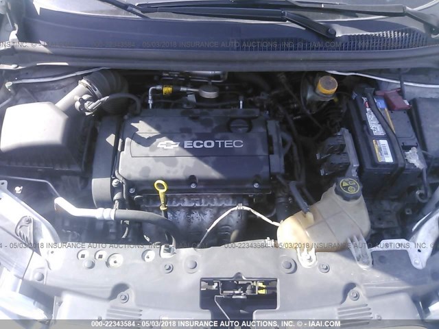 1G1JA5SHXC4210662 - 2012 CHEVROLET SONIC LS 白色 照片 10