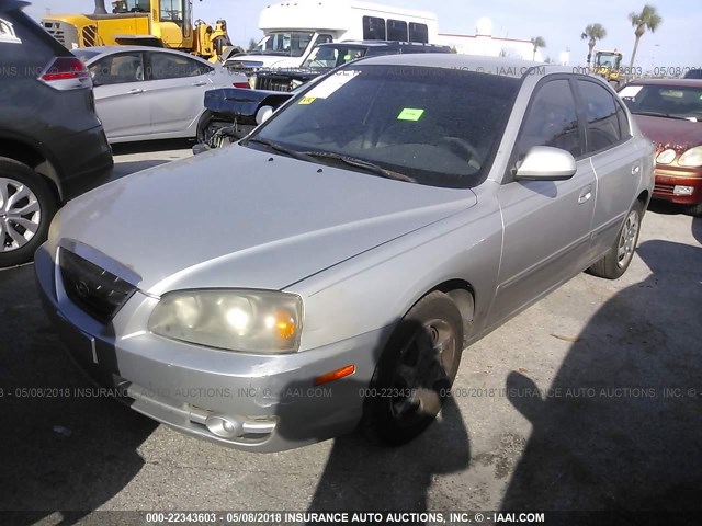 KMHDN46D96U248202 - 2006 HYUNDAI ELANTRA GLS/GT/LIMITED SILVER photo 2