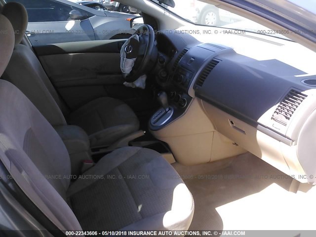 3N1AB61E78L628943 - 2008 NISSAN SENTRA 2.0/2.0S/2.0SL GRAY photo 5