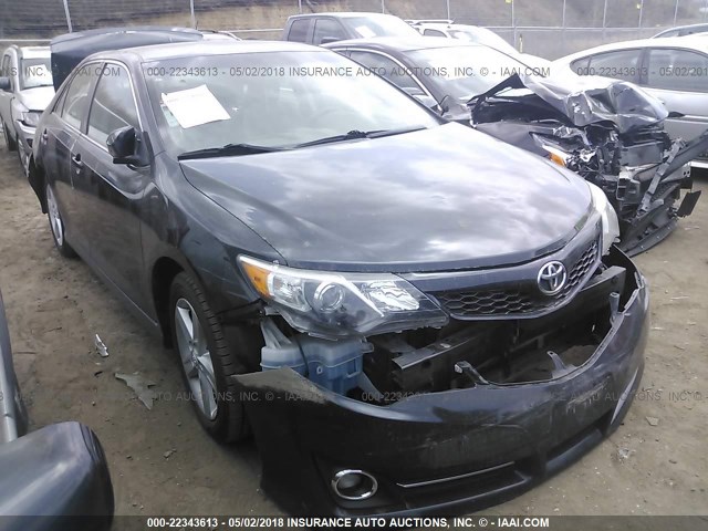 4T1BF1FK2DU221681 - 2013 TOYOTA CAMRY L/SE/LE/XLE BLACK photo 1