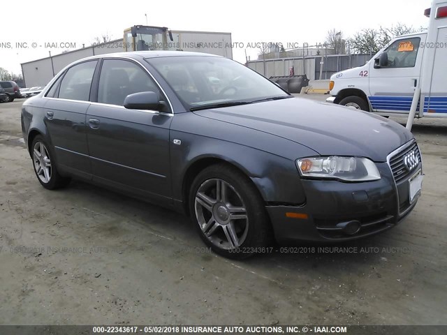 WAUDF78E96A227373 - 2006 AUDI A4 2.0T QUATTRO GRAY photo 1