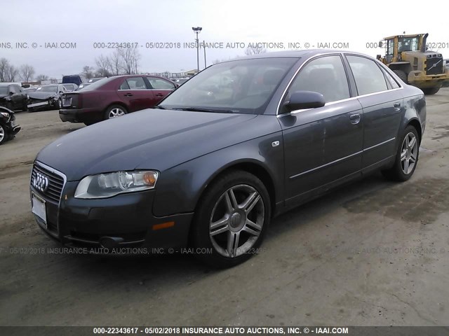 WAUDF78E96A227373 - 2006 AUDI A4 2.0T QUATTRO GRAY photo 2