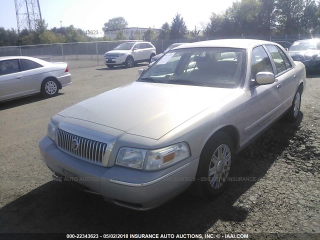 2MEFM74V67X612954 - 2007 MERCURY GRAND MARQUIS GS TAN photo 2