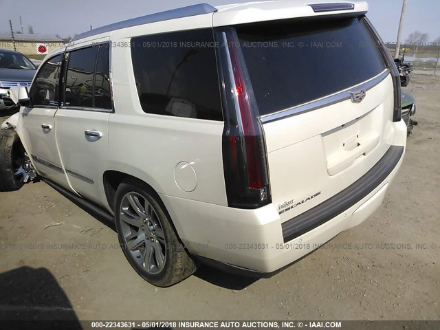 1GYS4NKJ2FR696925 - 2015 CADILLAC ESCALADE PREMIUM WHITE photo 3