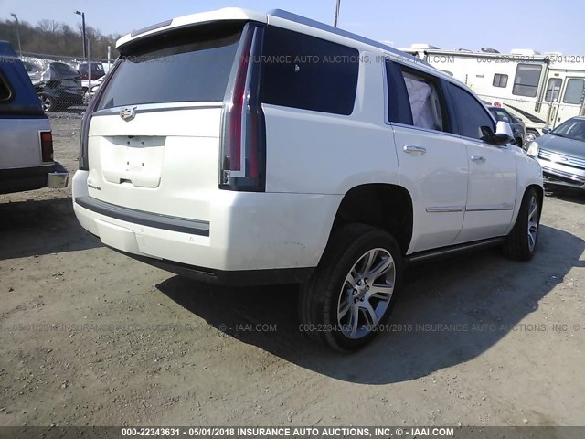 1GYS4NKJ2FR696925 - 2015 CADILLAC ESCALADE PREMIUM WHITE photo 4