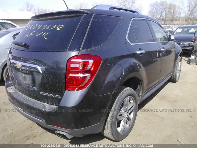 2GNFLGE30G6234824 - 2016 CHEVROLET EQUINOX LTZ Սև լուսանկար 4