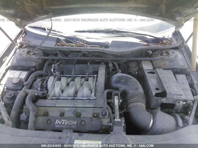 1LNFM97V6WY697541 - 1998 LINCOLN CONTINENTAL  Czarny zdjęcie 10