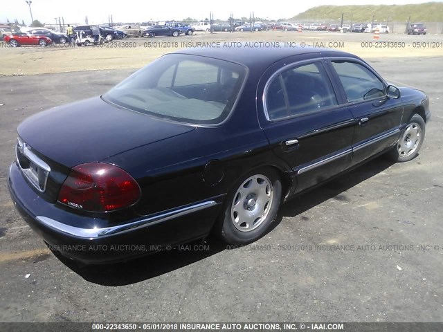 1LNFM97V6WY697541 - 1998 LINCOLN CONTINENTAL  Czarny zdjęcie 4