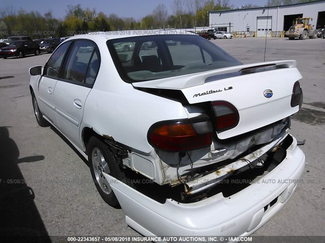 1G1NE52JX3M687665 - 2003 CHEVROLET MALIBU LS თეთრი ფოტო 3