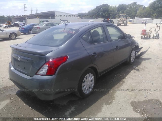 3N1CN7AP2JL802933 - 2018 NISSAN VERSA S/S PLUS/SV/SL GRAY photo 4