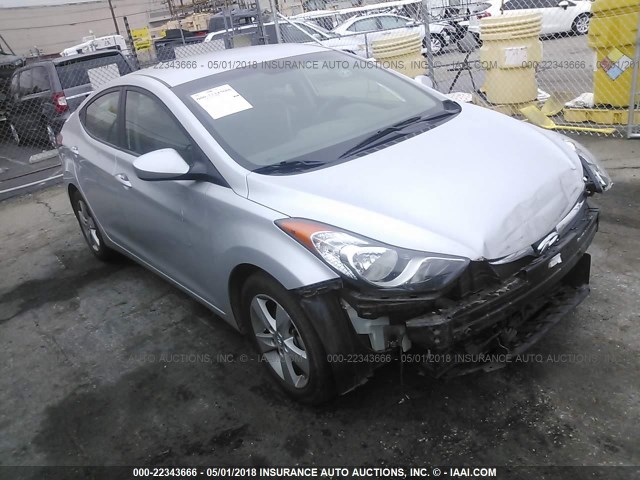 KMHDH4AE5DU797416 - 2013 HYUNDAI ELANTRA GLS/LIMITED SILVER photo 1