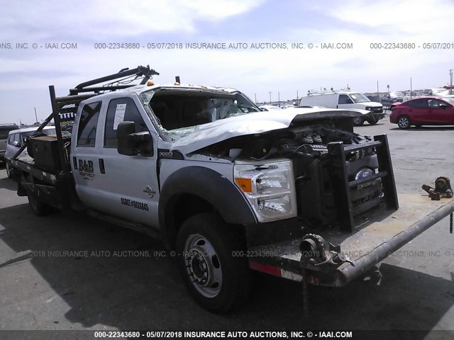 1FD0W5HT2EEB34167 - 2014 FORD F550 SUPER DUTY SILVER photo 1