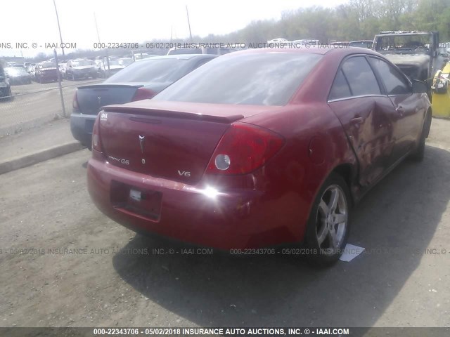 1G2ZG58N674203983 - 2007 PONTIAC G6 SE RED photo 4