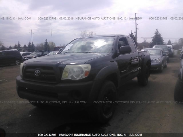 5TEUU42N37Z374702 - 2007 TOYOTA TACOMA ACCESS CAB BLACK photo 2