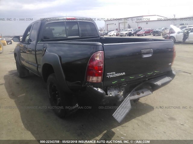 5TEUU42N37Z374702 - 2007 TOYOTA TACOMA ACCESS CAB BLACK photo 3