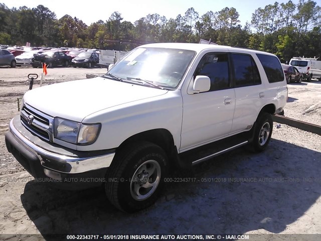 JT3GN86R8X0125038 - 1999 TOYOTA 4RUNNER SR5 WHITE photo 2