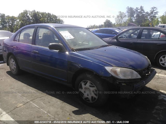 1HGES16365L005945 - 2005 HONDA CIVIC DX VP Mavi foto 1