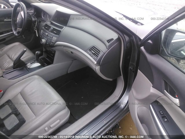 1HGCP36878A062347 - 2008 HONDA ACCORD EXL GRAY photo 5