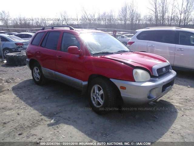 KM8SC73D63U525578 - 2003 HYUNDAI SANTA FE GLS/LX RED photo 1