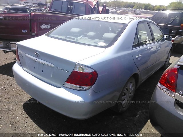 4T1BE32K96U670475 - 2006 TOYOTA CAMRY LE/XLE/SE Light Blue photo 4
