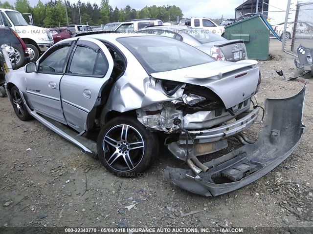 1G2NW52EX2M576723 - 2002 PONTIAC GRAND AM GT SILVER photo 3