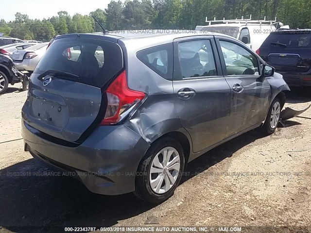 3N1CE2CP9HL377513 - 2017 NISSAN VERSA NOTE S/S PLUS/SV/SL/SR GRAY photo 4