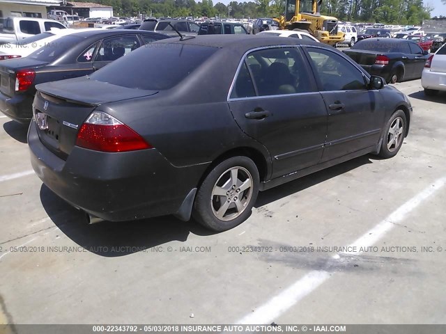 JHMCN36596C000944 - 2006 HONDA ACCORD HYBRID BLACK photo 4