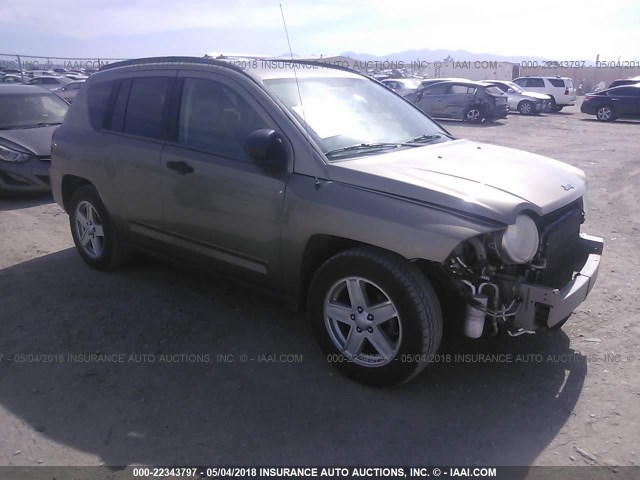 1J8FT47W18D672715 - 2008 JEEP COMPASS SPORT Champagne photo 1