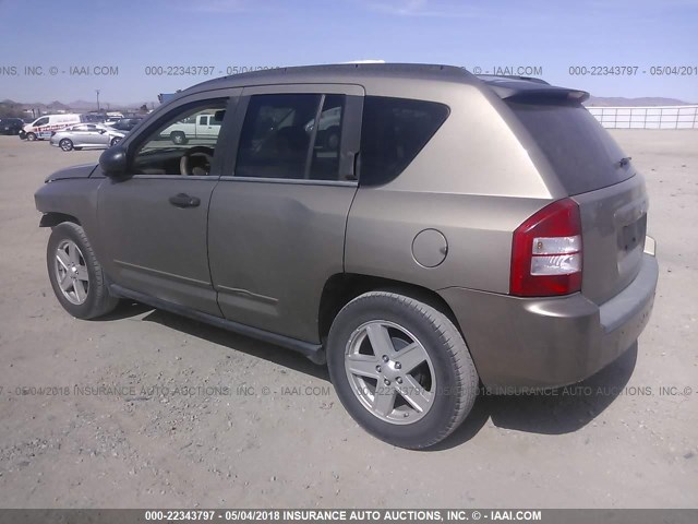 1J8FT47W18D672715 - 2008 JEEP COMPASS SPORT Champagne photo 3