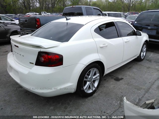 1B3BD1FG9BN507879 - 2011 DODGE AVENGER MAINSTREET WHITE photo 4