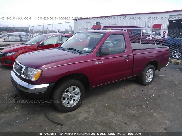 1N6DD21S5WC309579 - 1998 NISSAN FRONTIER XE RED photo 2