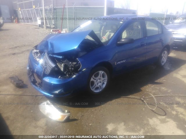 1G8AJ52F55Z128652 - 2005 SATURN ION LEVEL 2 BLUE photo 2