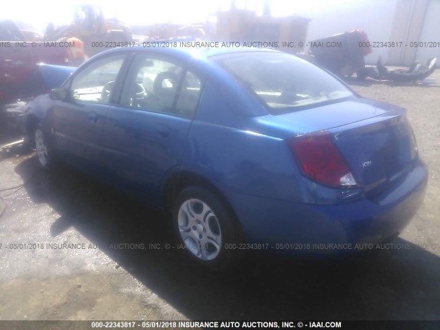 1G8AJ52F55Z128652 - 2005 SATURN ION LEVEL 2 BLUE photo 3