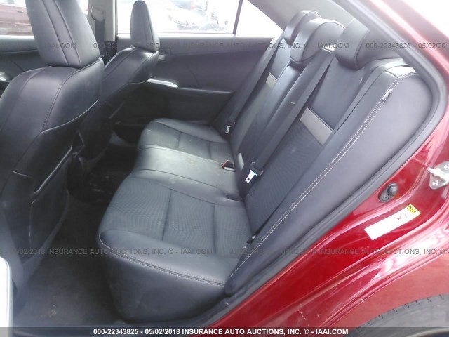 4T1BF1FKXEU845326 - 2014 TOYOTA CAMRY L/SE/LE/XLE 勃艮第红 照片 8