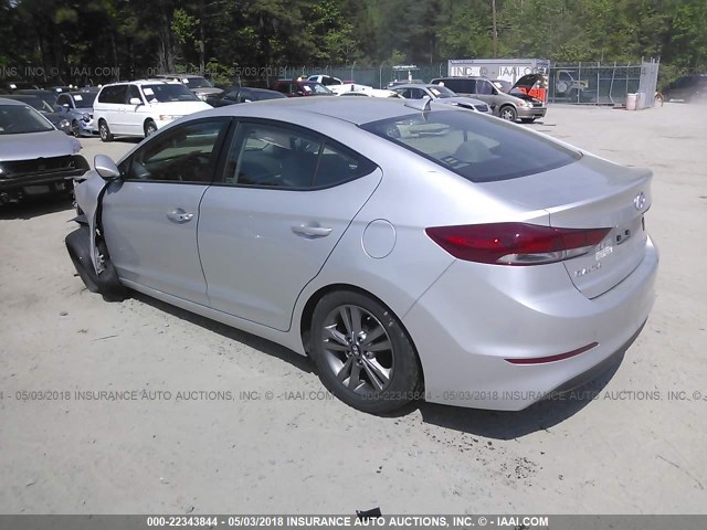 5NPD84LF6HH062468 - 2017 HYUNDAI ELANTRA SE/VALUE/LIMITED SILVER photo 3