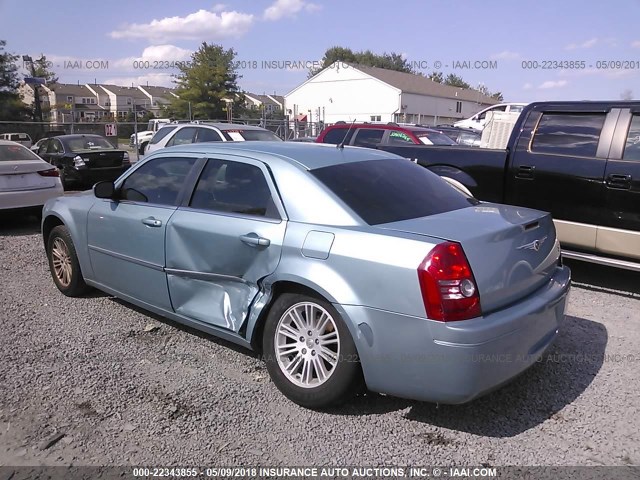 2C3KA53G68H268381 - 2008 CHRYSLER 300 TOURING Light Blue photo 3