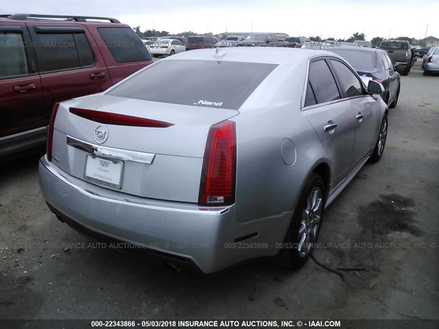 1G6DE5E54C0154884 - 2012 CADILLAC CTS LUXURY COLLECTION SILVER photo 4