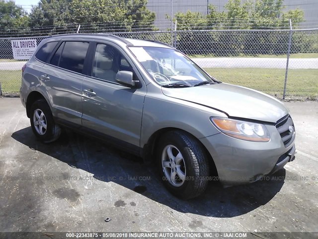 5NMSG13D28H144959 - 2008 HYUNDAI SANTA FE GLS GRAY photo 1