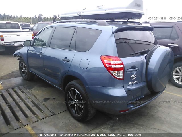 2T3BF4DV1BW171133 - 2011 TOYOTA RAV4 BLUE photo 3