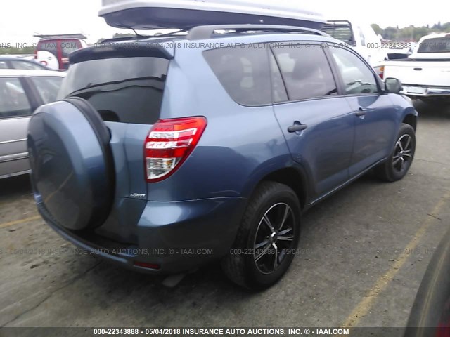 2T3BF4DV1BW171133 - 2011 TOYOTA RAV4 BLUE photo 4